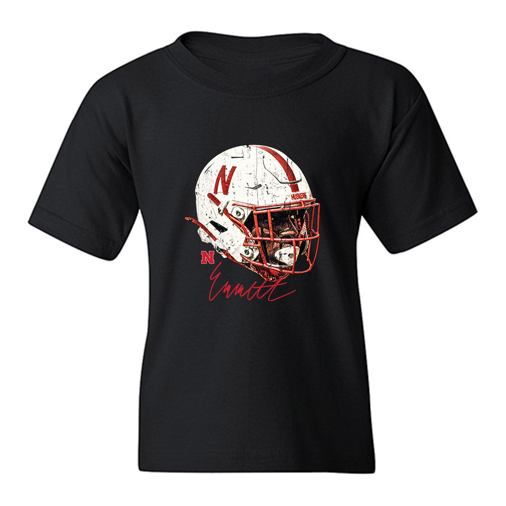 Nebraska - NCAA Football : Emmett Johnson - Game Face Youth T-Shirt-0