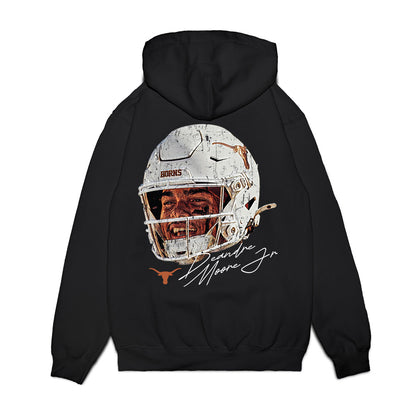 Texas - NCAA Football : Deandre Moore Jr - Game Face Premium Hooded Sweatshirt-1