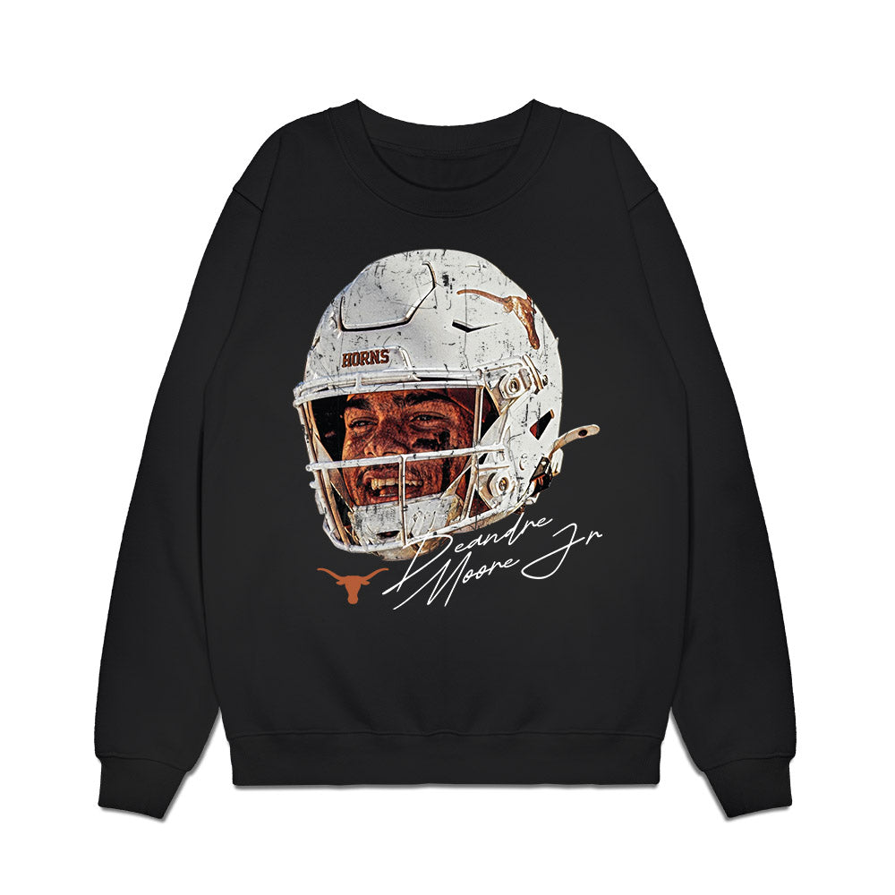 Texas - NCAA Football : Deandre Moore Jr - Game Face Premium Crewneck Sweatshirt-0