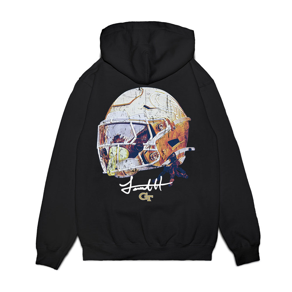 Georgia Tech - NCAA Football : Jamal Haynes - Game Face Premium Hooded Sweatshirt-1