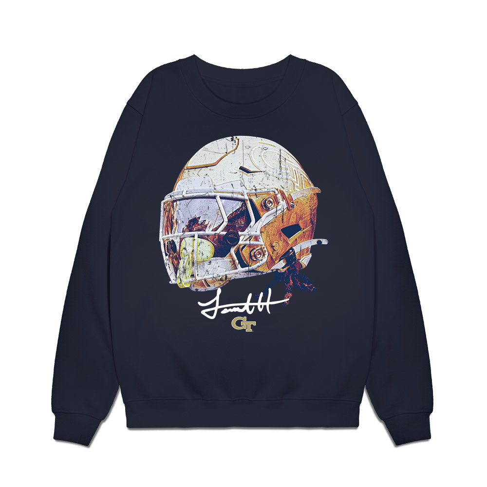 Georgia Tech - NCAA Football : Jamal Haynes - Game Face Premium Crewneck Sweatshirt-0
