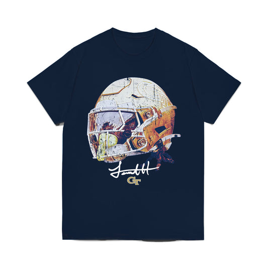 Georgia Tech - NCAA Football : Jamal Haynes - Game Face Comfort Colors T-Shirt-0