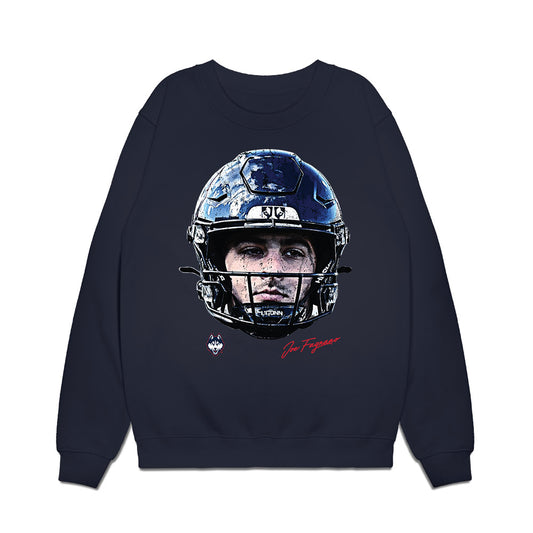 UConn - NCAA Football : Joe Fagnano - Game Face Premium Crewneck Sweatshirt-0