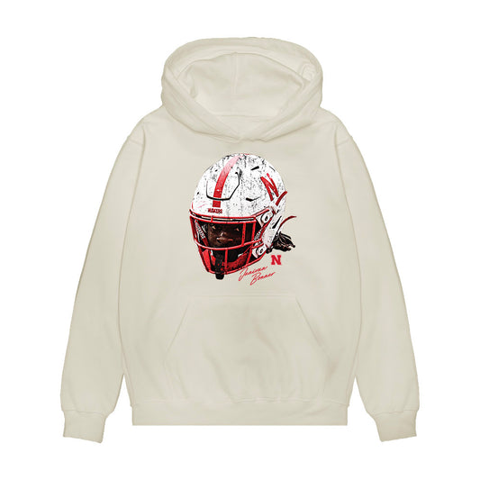 Nebraska - NCAA Football : Janiran Bonner - Premium Hooded Sweatshirt-0