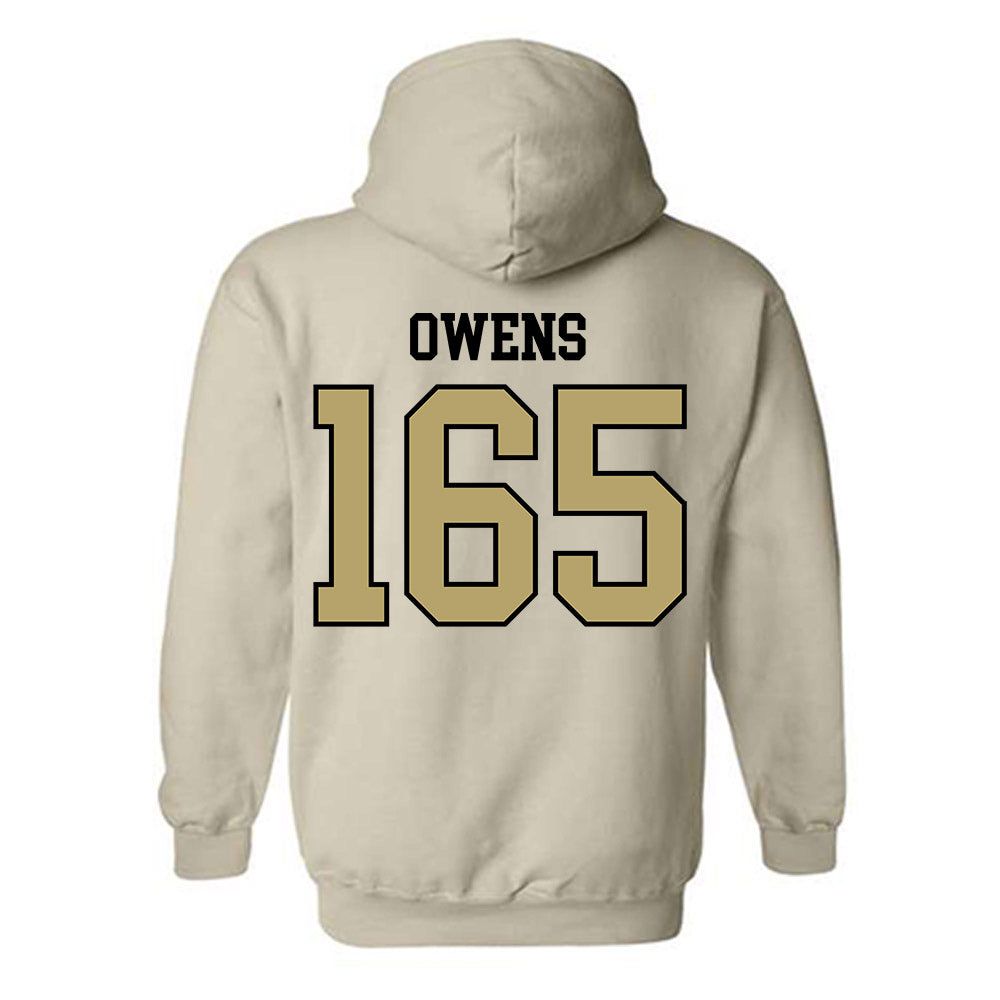 Ferrum - NCAA Wrestling : Junior Owens - Classic Shersey Hooded Sweatshirt-1