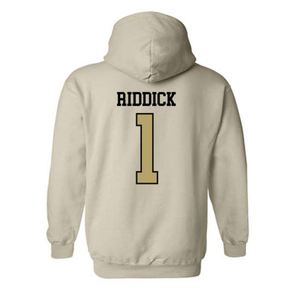 Ferrum - NCAA Women's Basketball : Kleiauna Riddick - Classic Shersey Hooded Sweatshirt-1