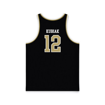 Ferrum - NCAA Women's Basketball : Aleksandra Kubiak - Black Basketball Jersey-1