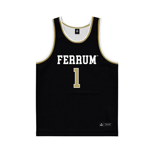 Ferrum - NCAA Women's Basketball : Kleiauna Riddick - Black Basketball Jersey-0