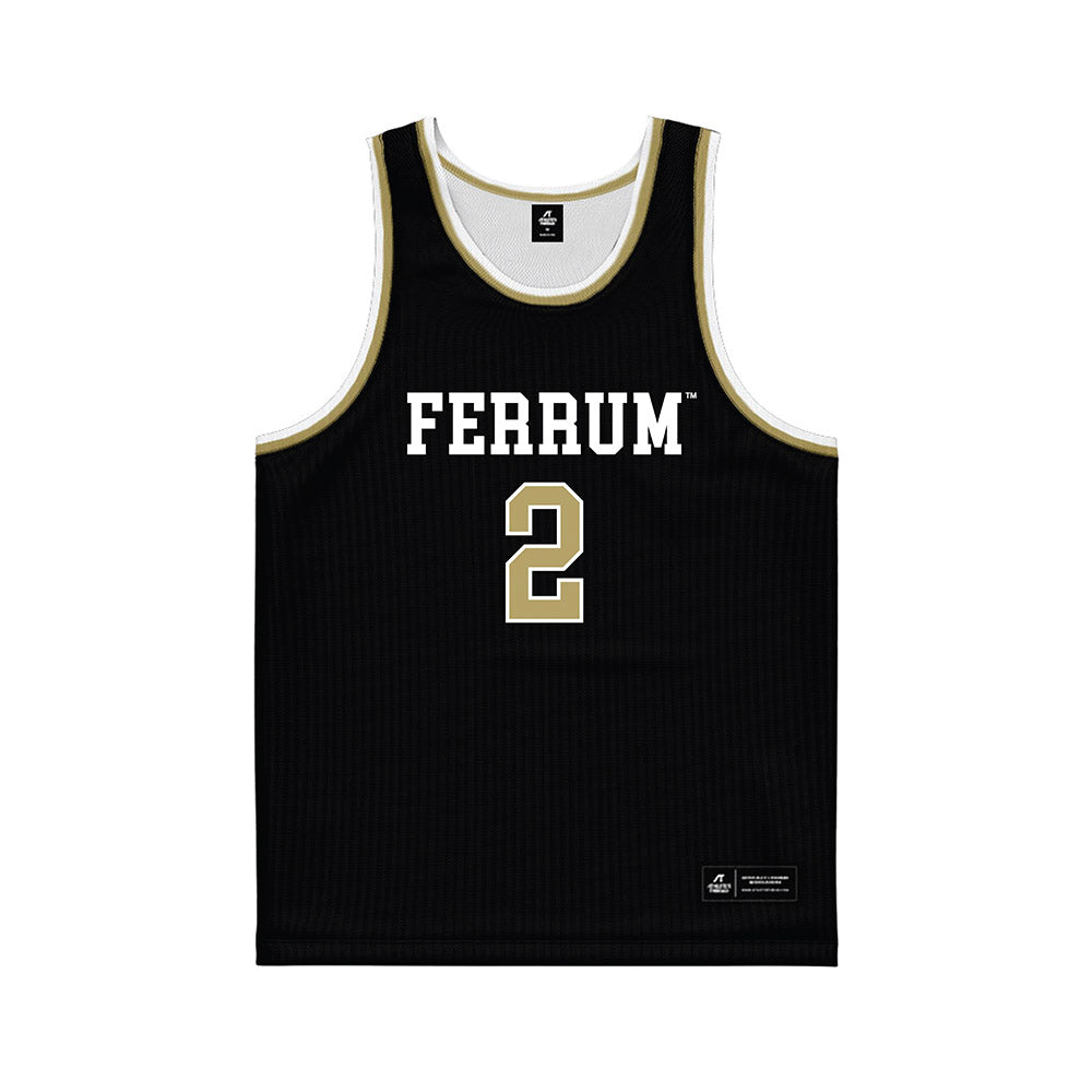 Ferrum - NCAA Women's Basketball : Star Ramos - Black Basketball Jersey-0