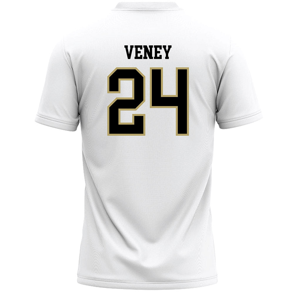 Ferrum - NCAA Women's Lacrosse : Makaila Veney - White Lacrosse Jersey -1