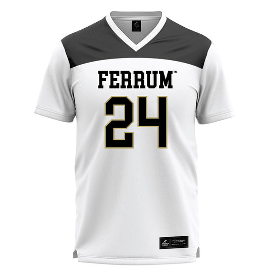 Ferrum - NCAA Women's Lacrosse : Makaila Veney - White Lacrosse Jersey -0