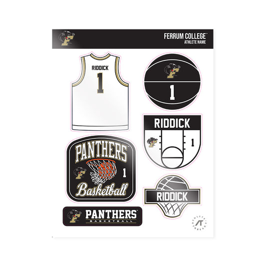 Ferrum - NCAA Women's Basketball : Kleiauna Riddick - Sticker Sheet-0