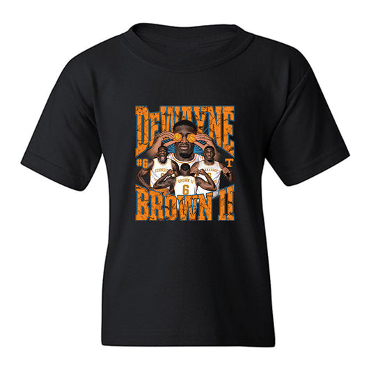 Tennessee - NCAA Men's Basketball : Dewayne Brown II - Collage Youth T-Shirt-0