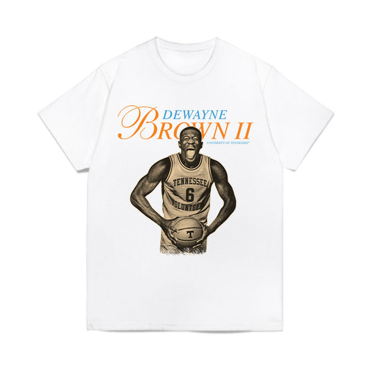 Tennessee - NCAA Men's Basketball : Dewayne Brown II - Legacy Comfort Colors T-Shirt-0