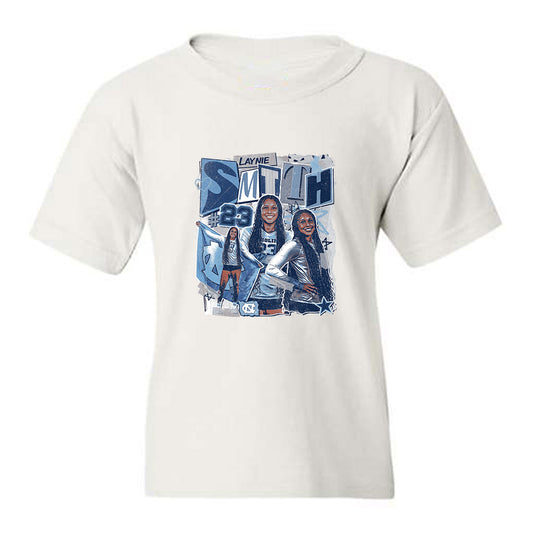 UNC - NCAA Women's Volleyball : Laynie Smith - Collage Youth T-Shirt-0
