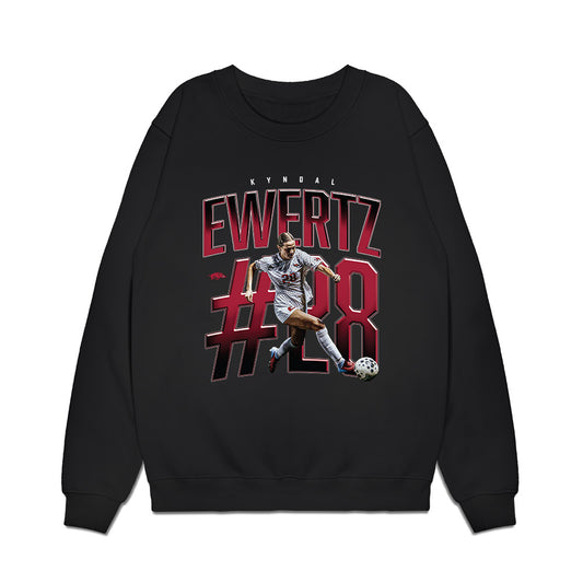 Arkansas - NCAA Women's Soccer : Kyndal Ewertz - Collage Premium Crewneck Sweatshirt-0