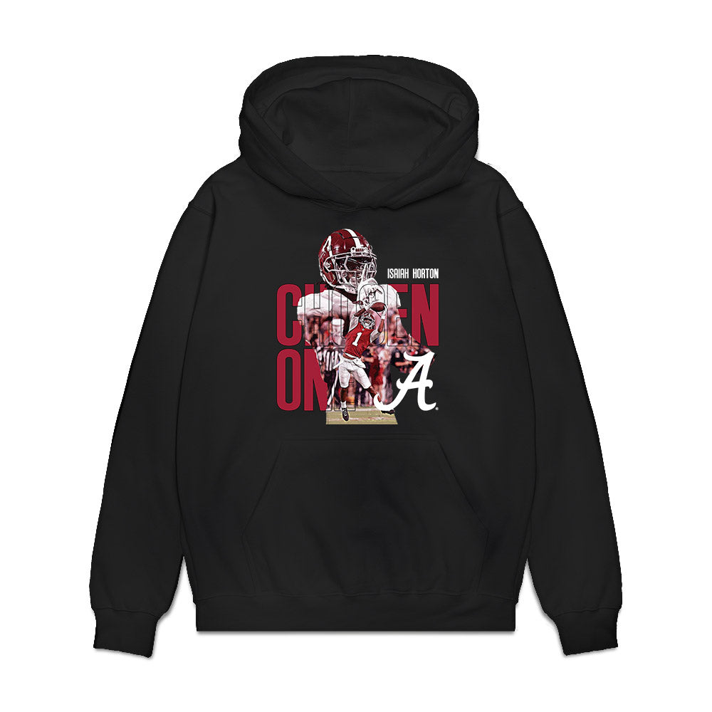 Alabama - NCAA Football : Isaiah Horton - Chosen One Graphic Premium Hooded Sweatshirt-0