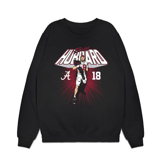Alabama - NCAA Football : Bray Hubbard - Turnover Belt Caricature Premium Crewneck Sweatshirt-0