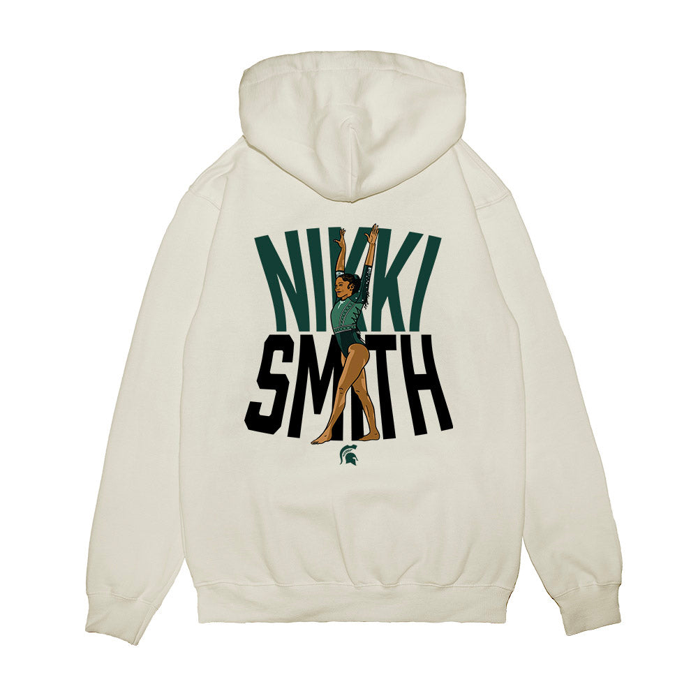 Michigan State - NCAA Women's Gymnastics : Nikki Smith - Premium Hooded Sweatshirt-1