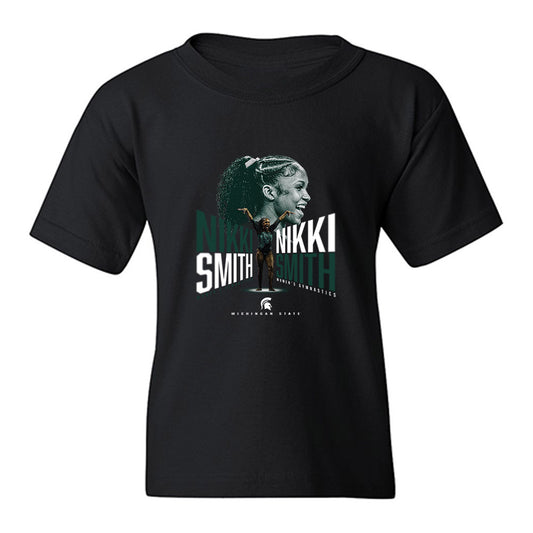 Michigan State - NCAA Women's Gymnastics : Nikki Smith - Collage Youth T-Shirt-0