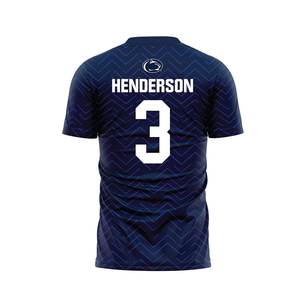 Penn State - NCAA Men's Soccer : Matthew Henderson - Navy Soccer Jersey-1