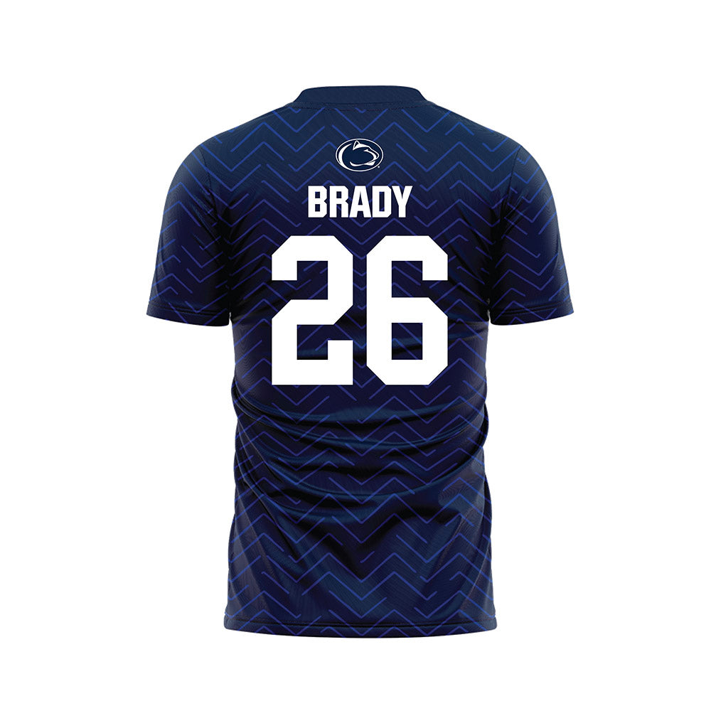 Penn State - NCAA Men's Soccer : Conrad Brady - Navy Soccer Jersey-1