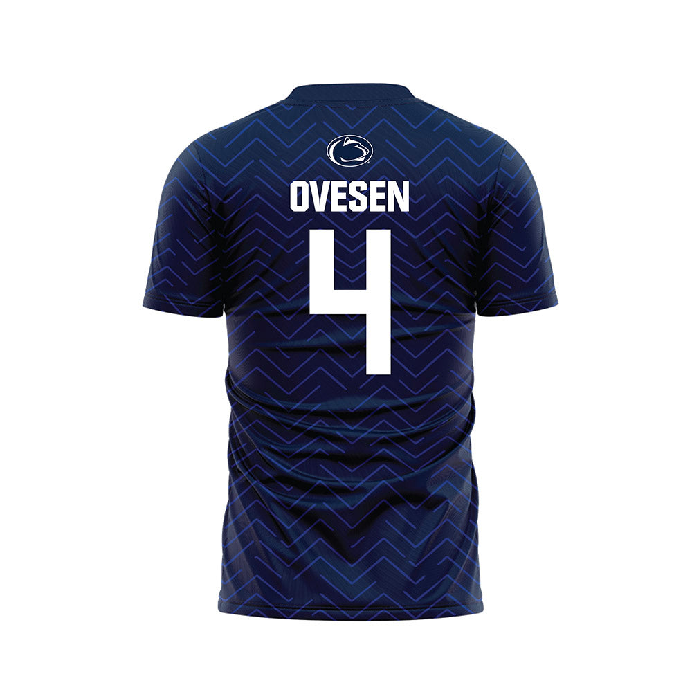 Penn State - NCAA Men's Soccer : Samuel Ovesen - Navy Soccer Jersey-1