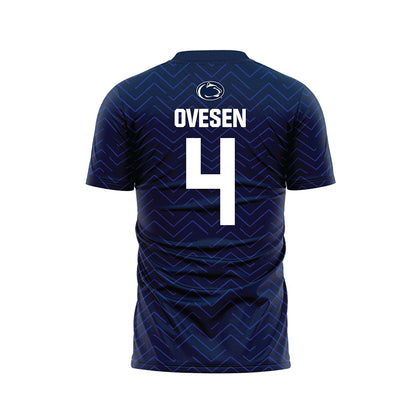 Penn State - NCAA Men's Soccer : Samuel Ovesen - Navy Soccer Jersey-1