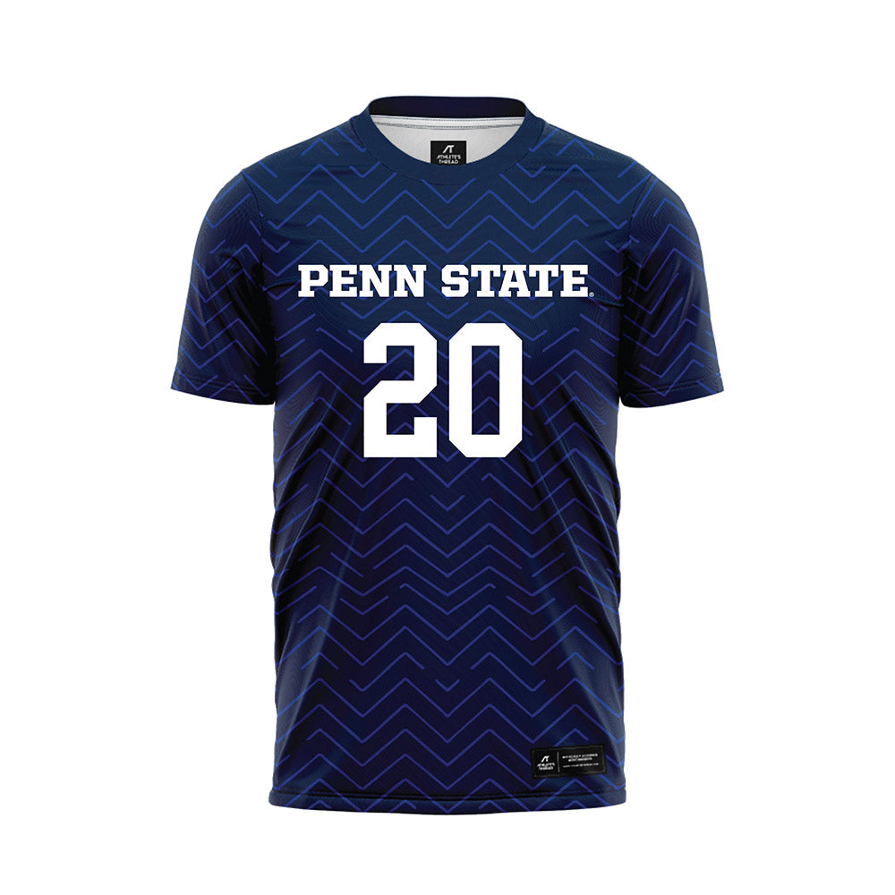 Penn State - NCAA Men's Soccer : Ben Liscum - Navy Soccer Jersey-0