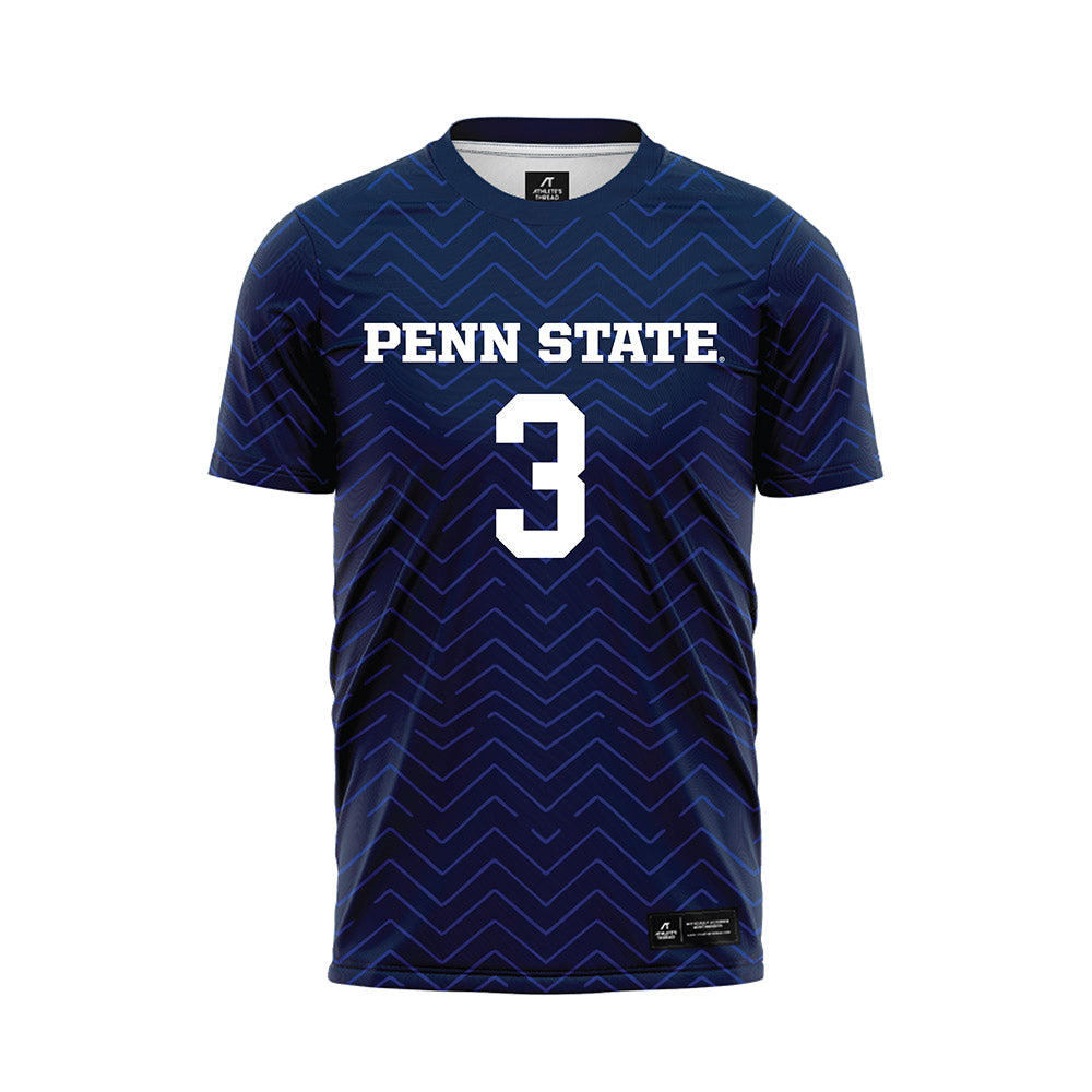Penn State - NCAA Men's Soccer : Matthew Henderson - Navy Soccer Jersey-0