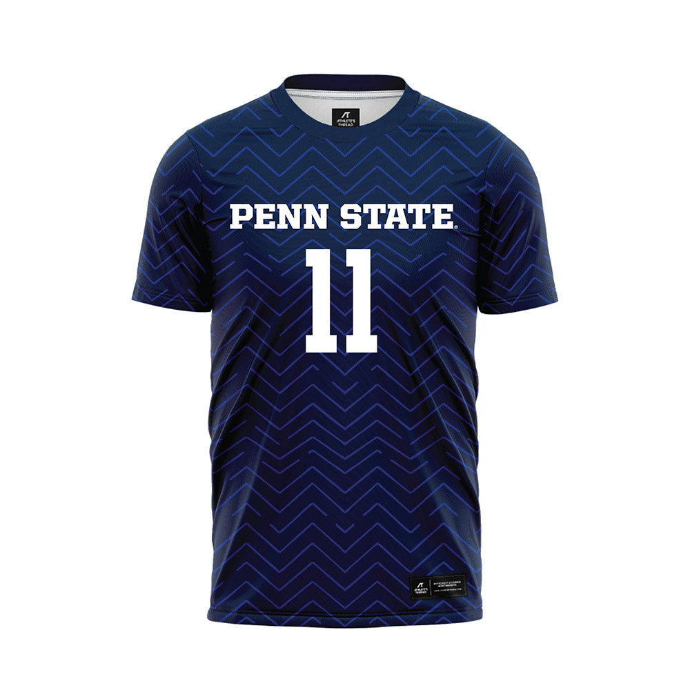 Penn State - NCAA Men's Soccer : Caden Grabfelder - Navy Soccer Jersey-0