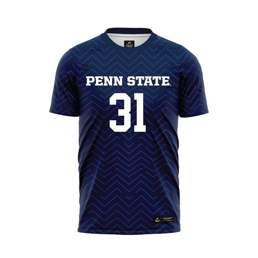 Penn State - NCAA Men's Soccer : Fredrick Grundin - Navy Soccer Jersey-0