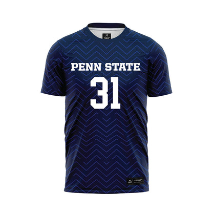 Penn State - NCAA Men's Soccer : Fredrick Grundin - Navy Soccer Jersey-0