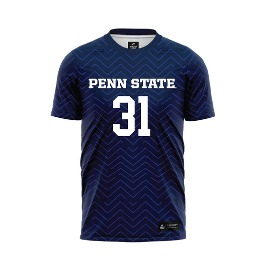 Penn State - NCAA Men's Soccer : Fredrick Grundin - Navy Soccer Jersey-0
