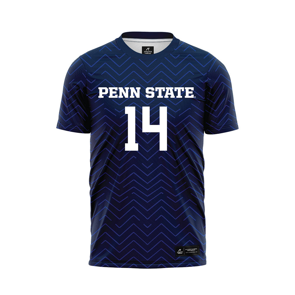 Penn State - NCAA Men's Soccer : Morgan Marshall - Navy Soccer Jersey-0