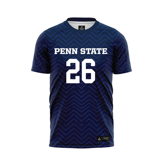 Penn State - NCAA Men's Soccer : Conrad Brady - Navy Soccer Jersey-0