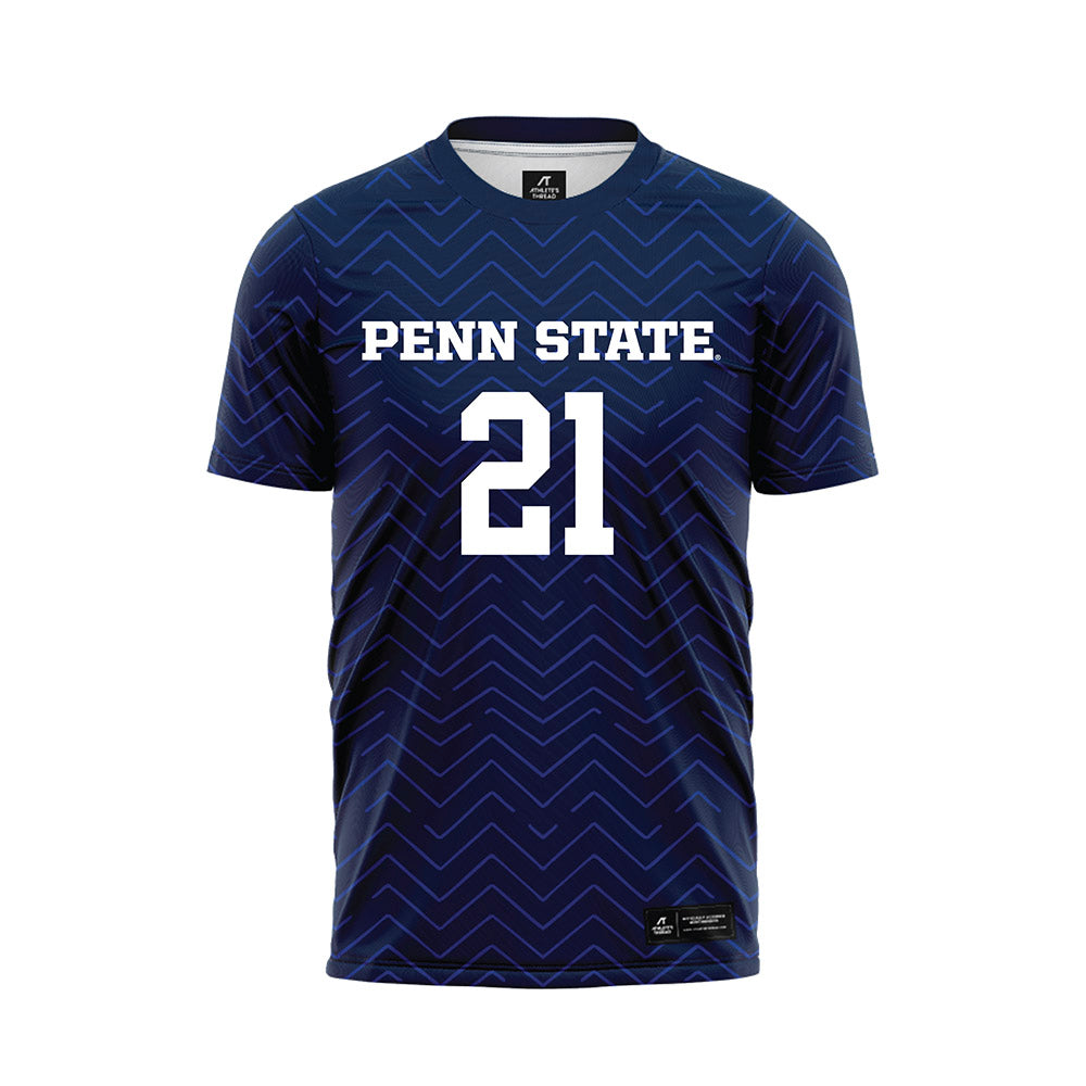 Penn State - NCAA Men's Soccer : Ben Madore - Navy Soccer Jersey-0