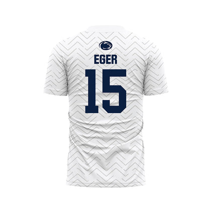 Penn State - NCAA Men's Soccer : Matt Eger - White Soccer Jersey-1