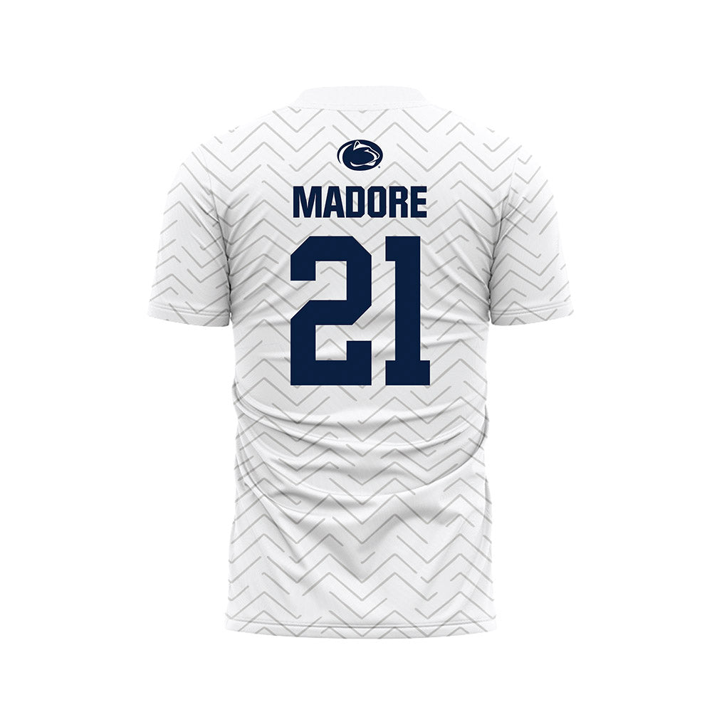 Penn State - NCAA Men's Soccer : Ben Madore - White Soccer Jersey-1