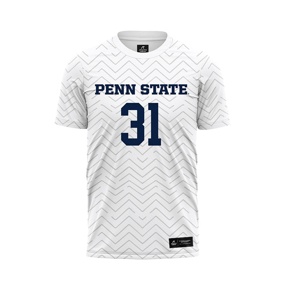 Penn State - NCAA Men's Soccer : Fredrick Grundin - White Soccer Jersey-0