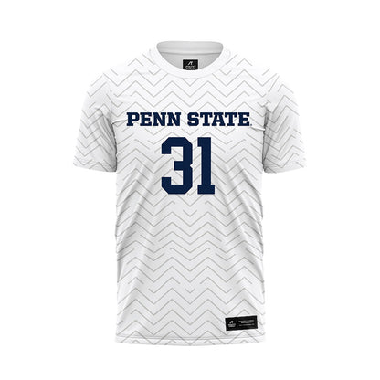 Penn State - NCAA Men's Soccer : Fredrick Grundin - White Soccer Jersey-0