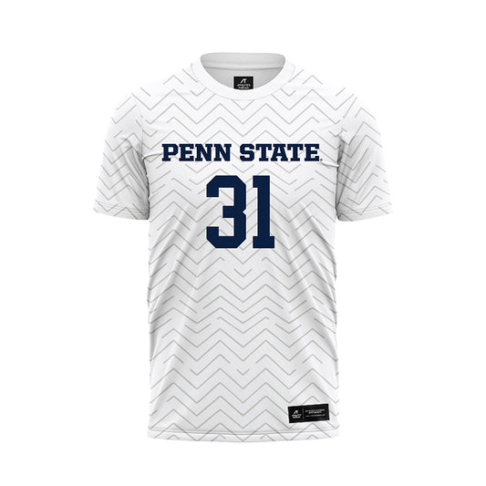 Penn State - NCAA Men's Soccer : Fredrick Grundin - White Soccer Jersey-0
