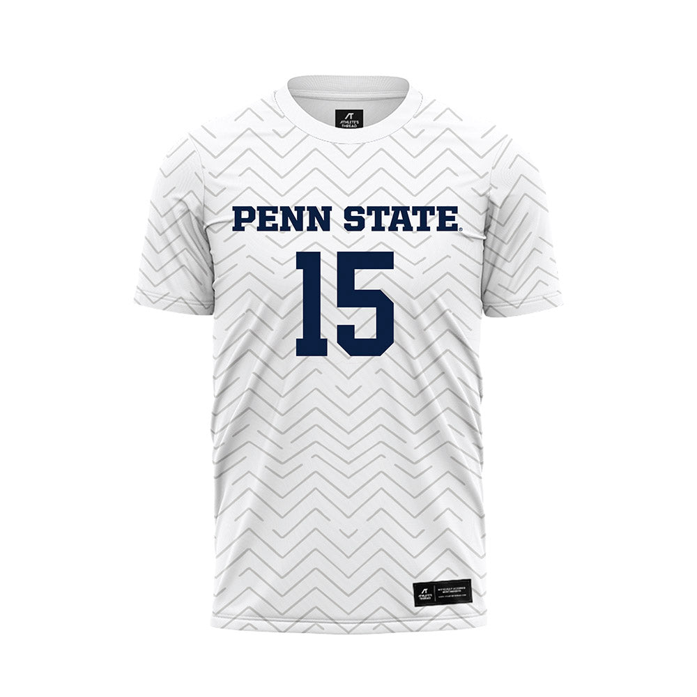 Penn State - NCAA Men's Soccer : Matt Eger - White Soccer Jersey-0