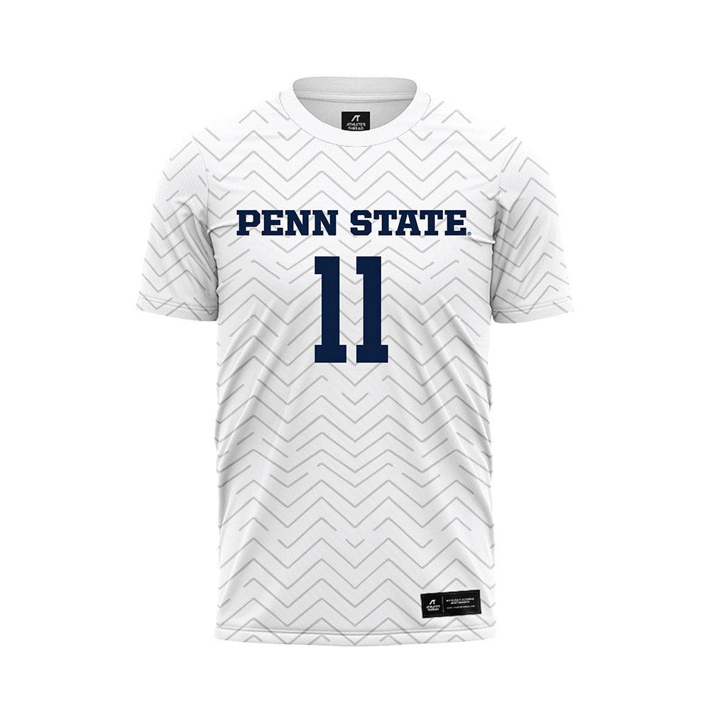 Penn State - NCAA Men's Soccer : Caden Grabfelder - White Soccer Jersey-0