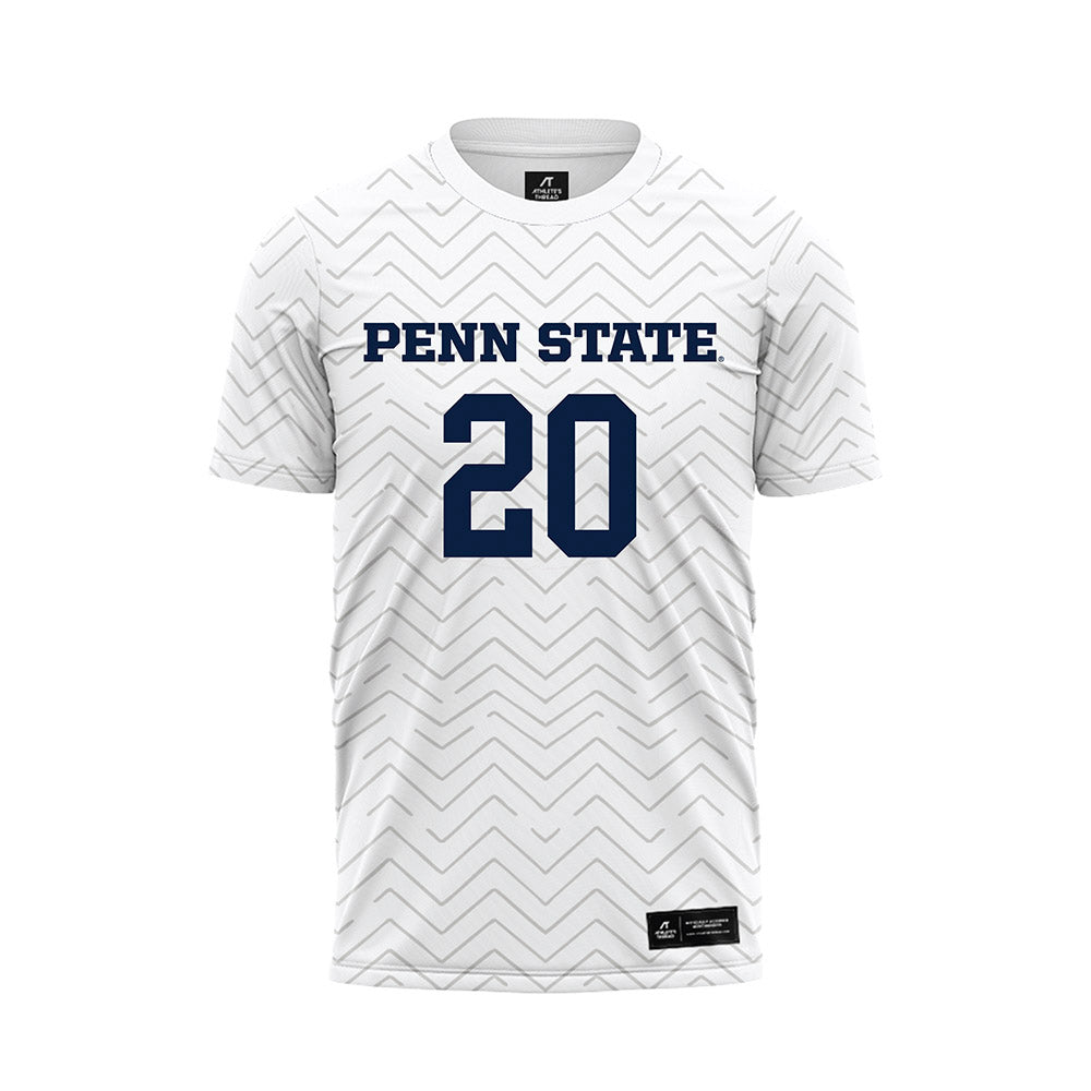 Penn State - NCAA Men's Soccer : Ben Liscum - White Soccer Jersey-0