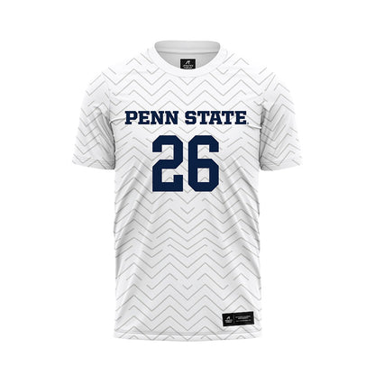 Penn State - NCAA Men's Soccer : Conrad Brady - White Soccer Jersey-0