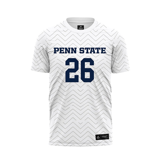 Penn State - NCAA Men's Soccer : Conrad Brady - White Soccer Jersey-0