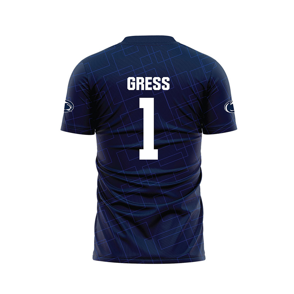 Penn State - NCAA Women's Soccer : Mackenzie Gress - Navy Soccer Jersey-1