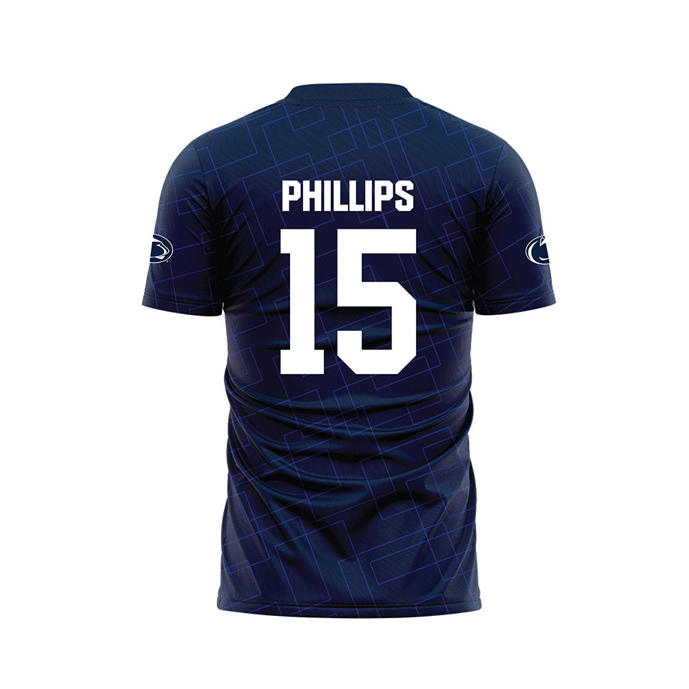 Penn State - NCAA Women's Soccer : Lily Phillips - Navy Soccer Jersey-1