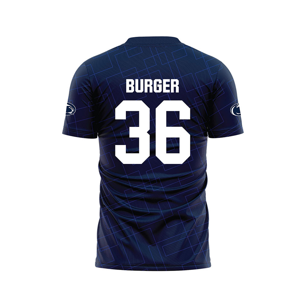 Penn State - NCAA Women's Soccer : Lilly Burger - Navy Soccer Jersey-1